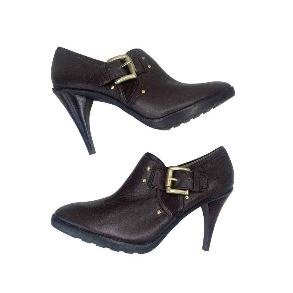 Michael Kors Shoes Womens 8 Brown Leather Stiletto High Heels Office Academia